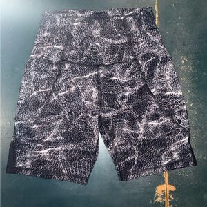 Black and White Patterned Shorts